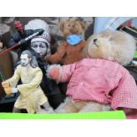 Star Wars Moveable Money Boxes, resin red indian, teddy bears, etc:- One Box