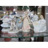 Six Coalport Childhood Joys Limited Edition Figurines, including 'Summer Daydream', Visiting