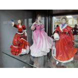 Royal Doulton Figurines 'Lauren', HN3975, 'Pauline', HN3643 and 'The Skater', HN3439. (3)