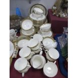 Royal Doulton 'Belvedere' Pattern Dinner Service, comprising twelve each dinner plates, side plates,