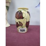 A Moorcroft Pottery Vase, painted in the 'Chocolate Cosmos' design by Rachel Bishop, shape 393/5,