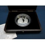 Jersey 2007 Diamond Wedding Anniversary 5oz Platinum Proof Ten Pounds Coin, certified No.13 of 30,