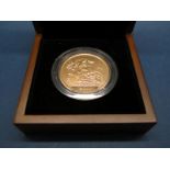 The Royal Mint 2010 UK Five Pounds Brilliant Uncirculated Gold 'Sovereign' Coin, certified No.