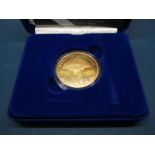 The Royal Mint 2005 UK Gold Proof Commemorative Crown, Horatio Nelson, certified No.062, cased.