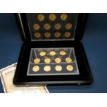 King George V Gold Sovereign Collection, a full set of King George V Gold Sovereigns, comprising