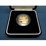 The Royal Mint United Kingdom 2007 Gold Proof Sovereign, certified No.2675, cased.