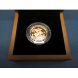 The Royal Mint 2010 UK Gold Proof Sovereign, certified No.2226, cased.