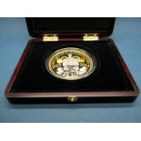 The Jersey 2013 Coronation Jubilee Gold 5oz Coin, Ten Pounds, certified No.06 of 45, cased.