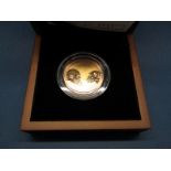 The Royal Mint 2009 UK Charles Darwin Two Pound Gold Proof Coin, certified No.0663, cased.