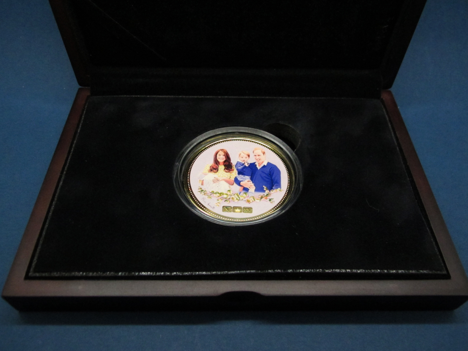 The HRH Princess Charlotte Gold Numisproof Coin, 1oz (9ct), certified No.41 of 60, cased.