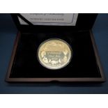 Guernsey 2013 Gold 5oz Coin Ten Pounds 'HRH Prince George of Cambridge 22nd July 2013, certified