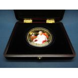 Bailiwick of Jersey 2011 The Diamond Jubilee 22 Carat Gold 5oz Coin, certified No.20 of 60, cased.