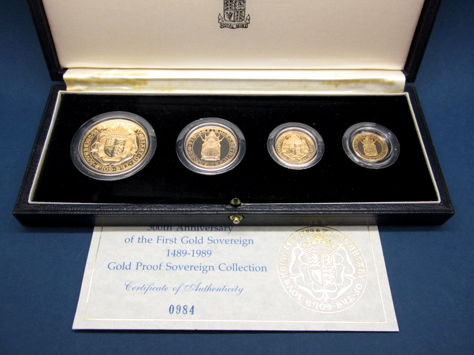 The Royal Mint 500th Anniversary Of The First Gold Sovereign 1489-1989 Gold Proof Sovereign