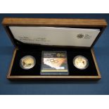 The Royal Mint 2008 United Kingdom Two Pounds Gold Two-Coin Set, Olympic Games Handover Ceremony,