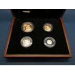 The Royal Mint 2013 Sovereign Collection Four Coin Set, comprising of Double Sovereign, Sovereign,