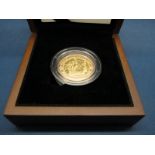 The Royal Mint 2011 UK Mary Rose Two Pounds Gold Proof Coin, certified No.1473, cased.