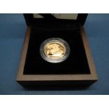 The Royal Mint 2008 United Kingdom Gold Proof Sovereign, certified No.5541, cased.