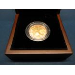 The Royal Mint 2010 UK Florence Nightingale Two Pound Gold Proof Coin, certified No.0756, cased.