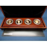 The Royal Mint, The Queen's Portrait Collection Five Pounds Gold Proof Four Coin Set, certified No.