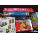 Four Plastic Kits, including Airfix 1:32nd WWI 'B' type bus, all appear unstarted, boxed, however