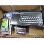 A Sinclair ZX Spectrum Personal Computer 16K Ram, literature boxed. Cheetah 32K Rampak two