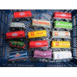 Fourteen "OO" Gauge Rolling Stock Tankers, by Hornby and other, liveries include Shell, Texaco, ICI,