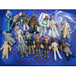 Sixteen Original Star Wars Trilogy Plastic Figures, including BIB Fortuna, Squidhead, Admiral
