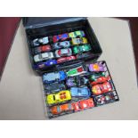 A Quantity of Modern Hotwheels, in collectors case.