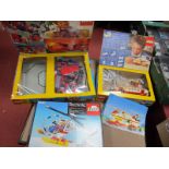 Three Lego Sets, to include #6385 Legoland Fire Station, Technic #8640 helicopter, Legoland #6482
