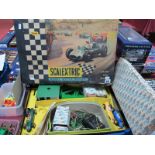 A Quantity of 1960's Scalextric, including C/62 - Ferrari in green, C/54 - Lotus in yellow, C63 -