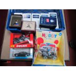 A Mixed Collection of Diecast Model Vehicles, white metal model figures to include Corgi Icon