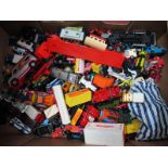 A Large Quantity of Diecast Vehicles, including Matchbox, Majorette among others, all playworn.