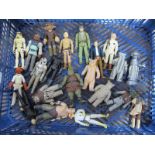 Twenty One Original Star Wars Trilogy Plastic Model Figures, including Rancor Keeper, AT-AT