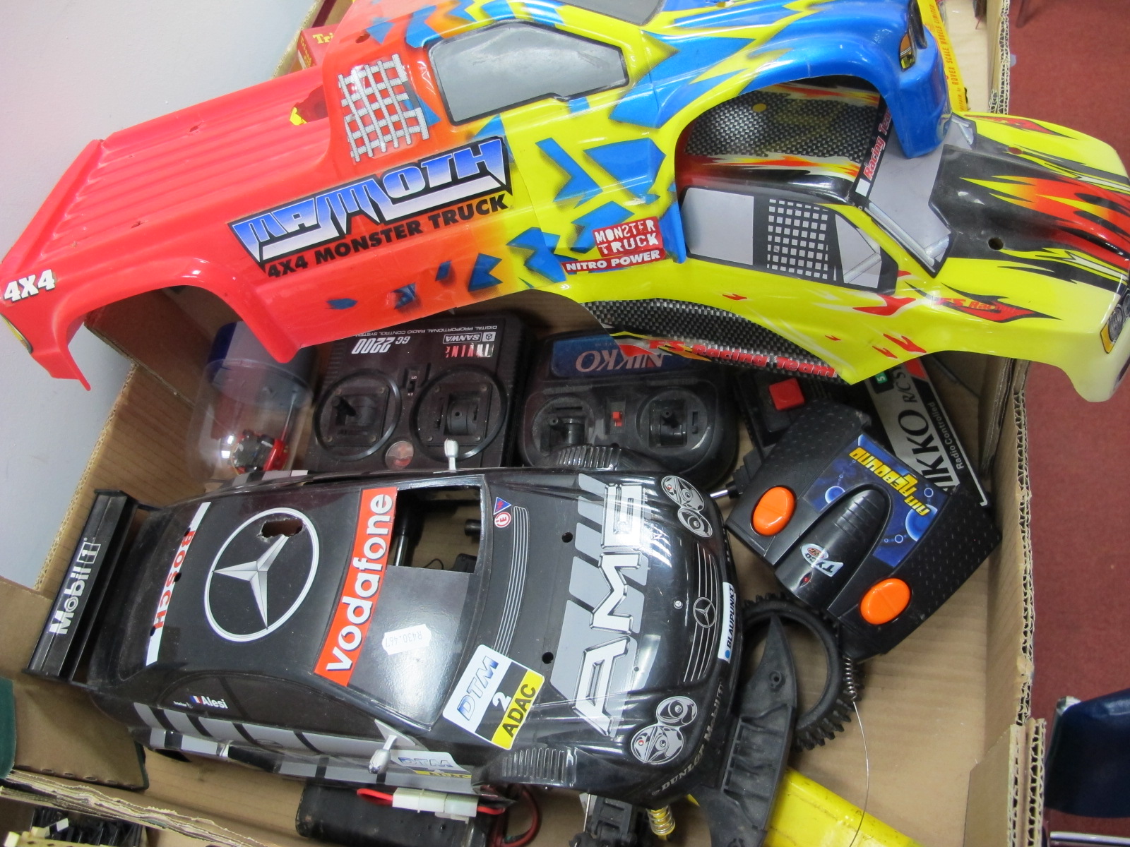 A Quantity of Radio Controlled Model Items, to including Nikko car chassis and suspension, three