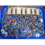A Quantity of Mid XX Century Lead Figures, by Britains, Crescent and others, all military theme
