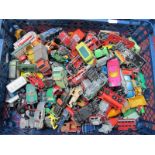 Over One Hundred Matchbox 1:75's, mainly original regular wheels, all playworn.