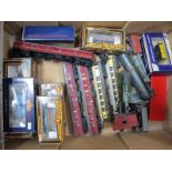 A Quantity of "OO" Model Railway Locomotives, Wagons, Coaches, by Mainline, Tri-ang and others,