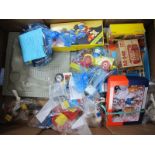 A Quantity of Loose Lego, a box set of Playmobil, Tamiya Motor and Sega figures.