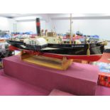 A Highly Detailed Radio Controlled Kit Built Model of a Paddlewheel Tug 'Glasgow', beleived to