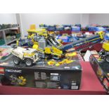 A Lego Technic #42055 Constructed as a Mobile Aggregate Processing Plant and Mine Truck, accompanied