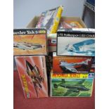 A Quantity of Plastic Model Aircraft Kits by Assorted Manufacturers, kits maybe missing small parts,