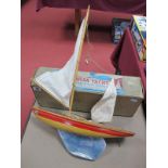 A Mid XX Century 'Ailsa' Fast Racing Model Yacht', with rigging in original box, 42cm long.