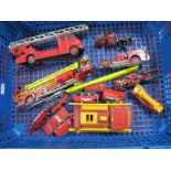A Quantity of Diecast Vehicles, by Dinky, Corgi and others, all Fire Service related, including