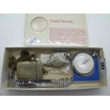 Smiths Openface Stopwatch, case back stamped "Chapeltown & Dist Asc No 1", commemorative Maria