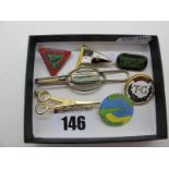 Butlins Minehead 1967 Souvenir Enamel Pin/Badge, three similar, a small enamel Celtic design pin/