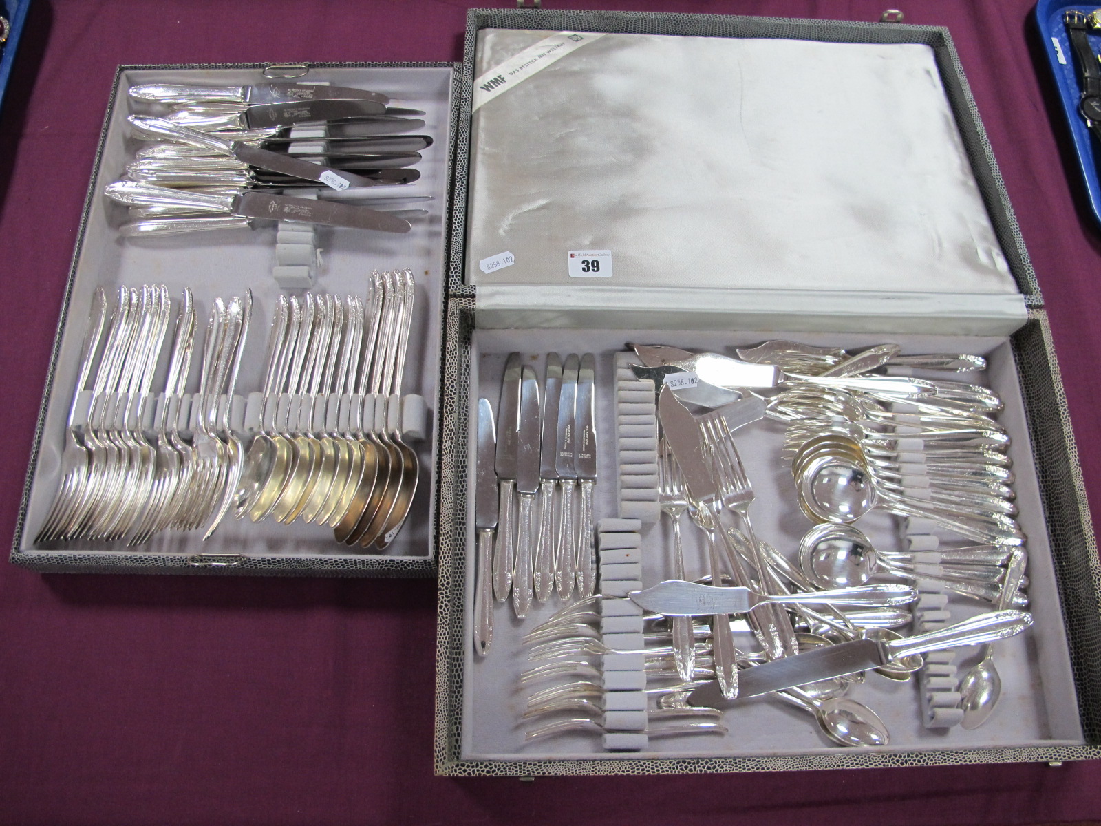 A Priestley & Moore Ltd (Sheffield) Canteen of Plated Cutlery, including fish knives and forks, etc,