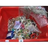 A Mixed Lot of Assorted Costume Jewellery, including bead necklaces etc :- One Box