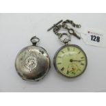 John Forrest London; A Hallmarked Silver Cased Openface Pocketwatch, the signed dial with black