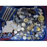 Ladies and Gent's Wristwatches, (damages/spares/repairs) pocketwatch parts, watch bracelets, etc:-