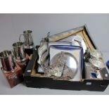 A Large Mixed Lot of Assorted Plated Cutlery, including de Montford canteen in fitted case,